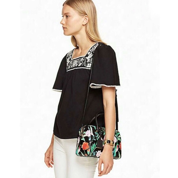 kate spade Tops - Kate Spade Broome Street Embroidered Tee